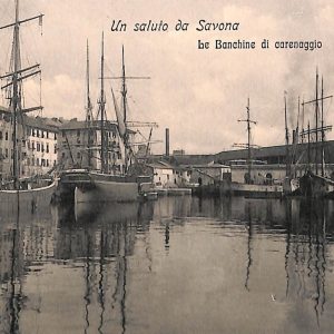 ab7101 -  CARTOLINA  D'EPOCA - Savona Città - Le Banchine di carenaggio