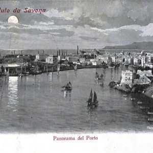 ab7108 -  CARTOLINA  D'EPOCA - Savona Città - Il Porto
