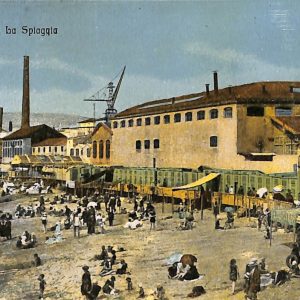 ab7117 -  CARTOLINA  D'EPOCA - Savona Città - La Spiaggia