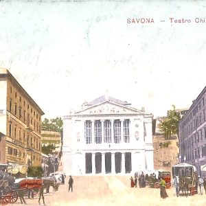 ab7120 -  CARTOLINA  D'EPOCA - Savona Città - Teatro Chiabrera