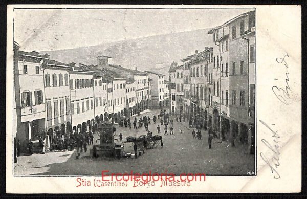 ae0493 - CARTOLINA  D'EPOCA - Arezzo Provincia - Stia  1904