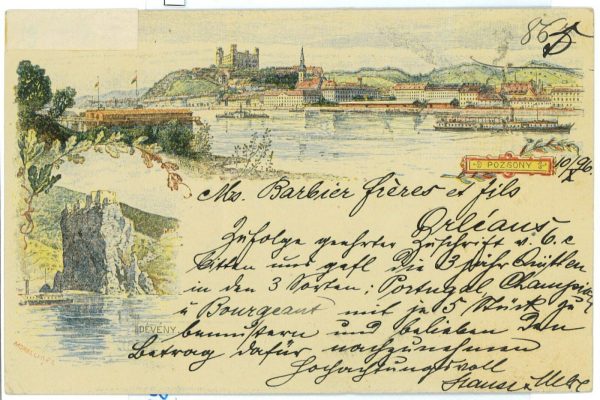 aa2028  - HUNGARY Ungarn - POSTAL HISTORY -  STATIONERY CARD to FRANCE  1896 - immagine 2