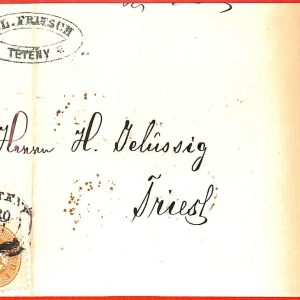 aa1965  - AUSTRIA Hungary - POSTAL HISTORY - COVER from Tétény to TRIEST