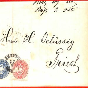 aa1968   - AUSTRIA Hungary - POSTAL HISTORY - COVER from Tétény to TRIEST