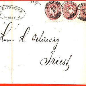 aa1983  - AUSTRIA Hungary - POSTAL HISTORY - COVER from Tétény to TRIEST