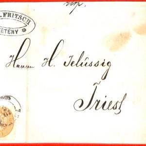 aa2000 - AUSTRIA Hungary - POSTAL HISTORY - COVER from Tétény to TRIEST