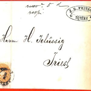 aa2007  - AUSTRIA Hungary - POSTAL HISTORY - COVER from Tétény to TRIEST