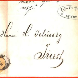 aa2008  - AUSTRIA Hungary - POSTAL HISTORY - COVER from Tétény to TRIEST