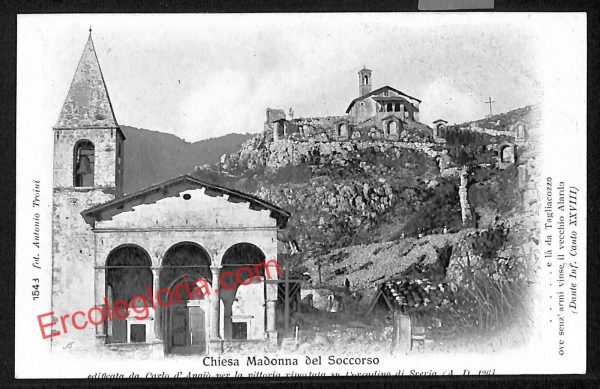 ag5384 - CARTOLINA D'EPOCA - L'Aquila  TAGLIACOZZO - Chiesa Madonna del Soccorso