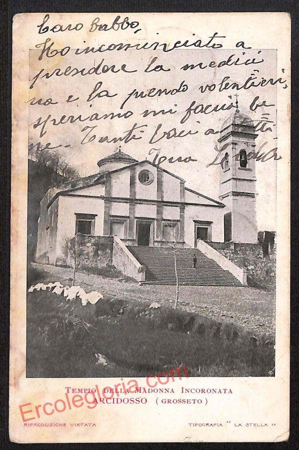 ag2019 - CARTOLINA D'EPOCA - Grosseto Provincia - Arcidosso 1909