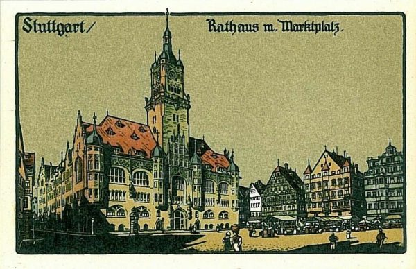 13741 - Ansichtskarten VINTAGE POSTCARD: GERMANY Deutschland - STUTTGART  artist