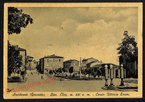 ag2024 - CARTOLINA D'EPOCA - Grosseto Provincia - Arcidosso  1950