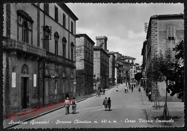 ag2026 - CARTOLINA D'EPOCA - Grosseto Provincia - Arcidosso  1954