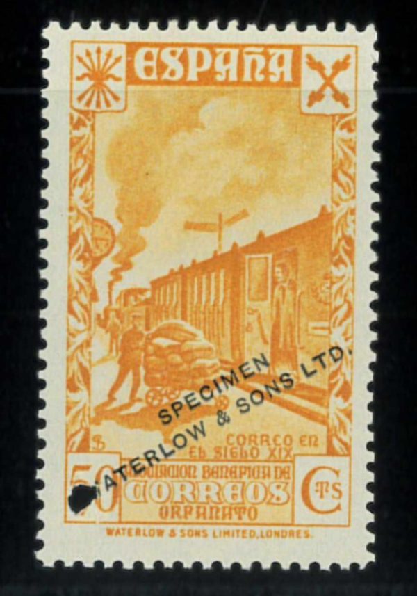 P3090 A - SPAIN EDIFIL, BENEFICO 24 MNH PUNCHED AND OVERPRINTRED SPECIMEN