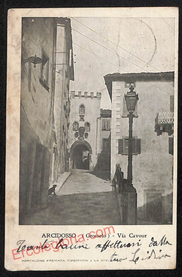 ag2030 - CARTOLINA D'EPOCA - Grosseto Provincia - Arcidosso  1909