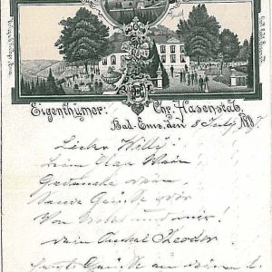 27963 - Ansichtskarten VINTAGE POSTCARD: GERMANY Deutschland - Lindenbach 1897