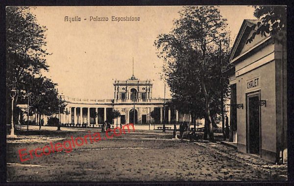 ag5417 - CARTOLINA D'EPOCA - L'Aquila Città - Palazzo Esposizione