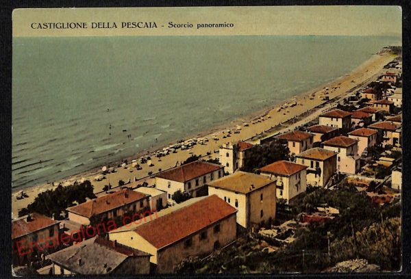 ag2062 - CARTOLINA D'EPOCA - Grosseto Provincia - Castiglione della Pescaia 1956