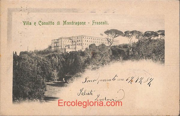 ad8257 - CARTOLINA D'EPOCA - Roma Provincia - Frascati  1908