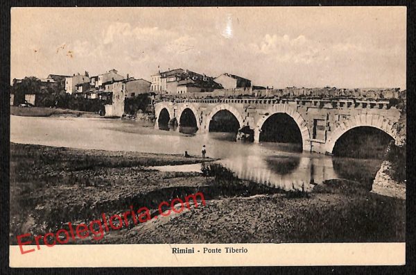 ai0797 - CARTOLINA D'EPOCA - Rimini Città - Ponte Tiberio