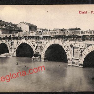 ai0798 - CARTOLINA D'EPOCA - Rimini Città - Ponte Tiberio