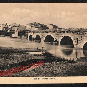 ai0801 - CARTOLINA D'EPOCA - Rimini Città - Ponte Tiberio