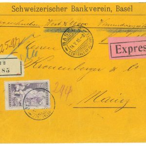 P3095 - SWITZERLAND NICE REGISTRED AND EXPRESS LETTER FROM BASEL