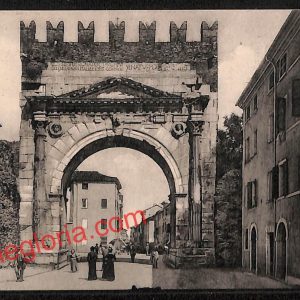 ai0803 - CARTOLINA D'EPOCA - Rimini Città - Arco di Augusto