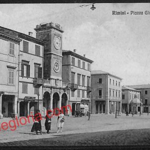 ai0805 - CARTOLINA D'EPOCA - Rimini Città - Piazza Gilio Cesare