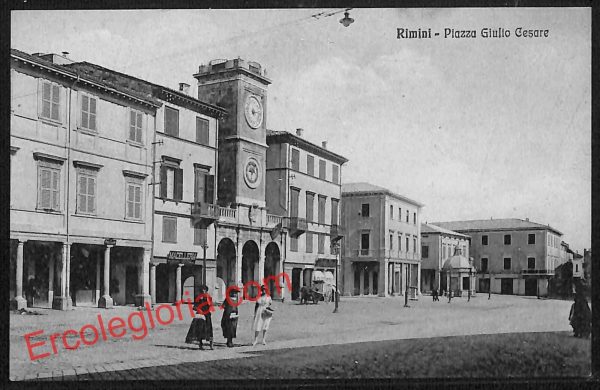 ai0805 - CARTOLINA D'EPOCA - Rimini Città - Piazza Gilio Cesare
