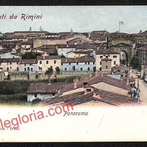 ai0807 - CARTOLINA D'EPOCA - Rimini Città - Panorama