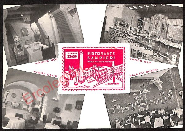 ae2200 - CARTOLINA  D'EPOCA - Bologna Città - Ristorante Sampieri