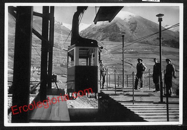 ag5439 - CARTOLINA D'EPOCA - L'Aquila Città - Funivia pel Campo Imperatore