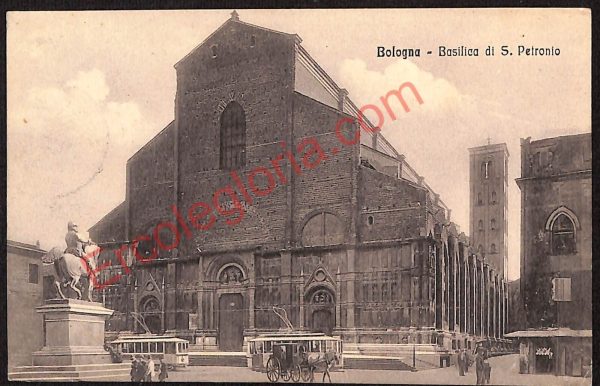 ae2217 - CARTOLINA  D'EPOCA - Bologna Città - Basilica di S. Petronio  1910