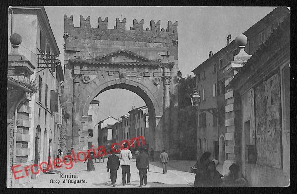 ai0825 - CARTOLINA D'EPOCA - Rimini Città - Arco d'Augusto