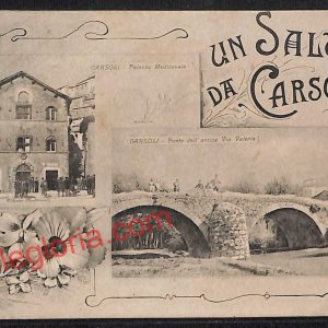 ag5483 - CARTOLINA D'EPOCA - L'Aquila Provincia - Carsoli