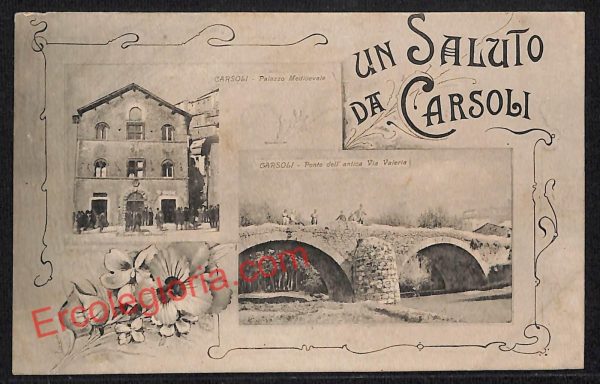 ag5483 - CARTOLINA D'EPOCA - L'Aquila Provincia - Carsoli