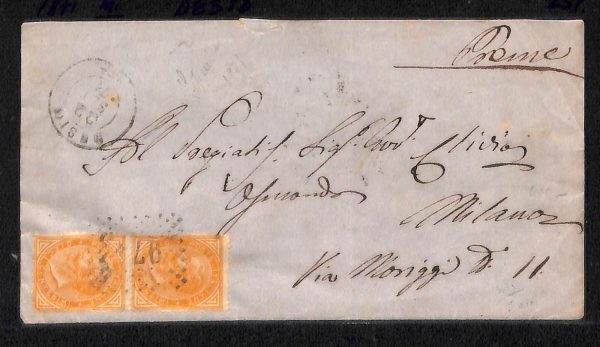 ad0373 - Italia Regno - Storia Postale - Busta   1871