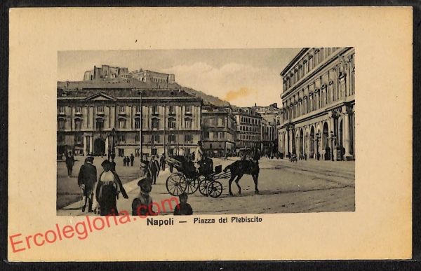ag9840 - CARTOLINE D'EPOCA - Napoli Citta - Piazza del Plebiscito