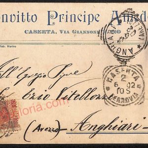 ae4592 - CARTOLINA D'EPOCA - Caserta Città - Convitto Principe Amedeo
