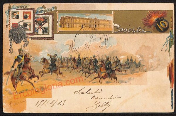 ae4594 - CARTOLINA D'EPOCA - Caserta Città - Cavalleggeri  di Caserta