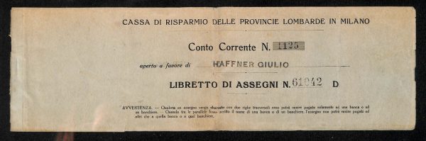 ad0379 - Libretto Assegni D'epoca