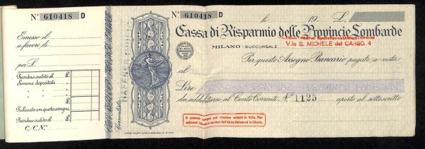 ad0379 - Libretto Assegni D'epoca - immagine 2