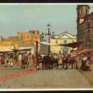 ag9854 - CARTOLINE D'EPOCA - Napoli Citta - Palazzo del Carmine