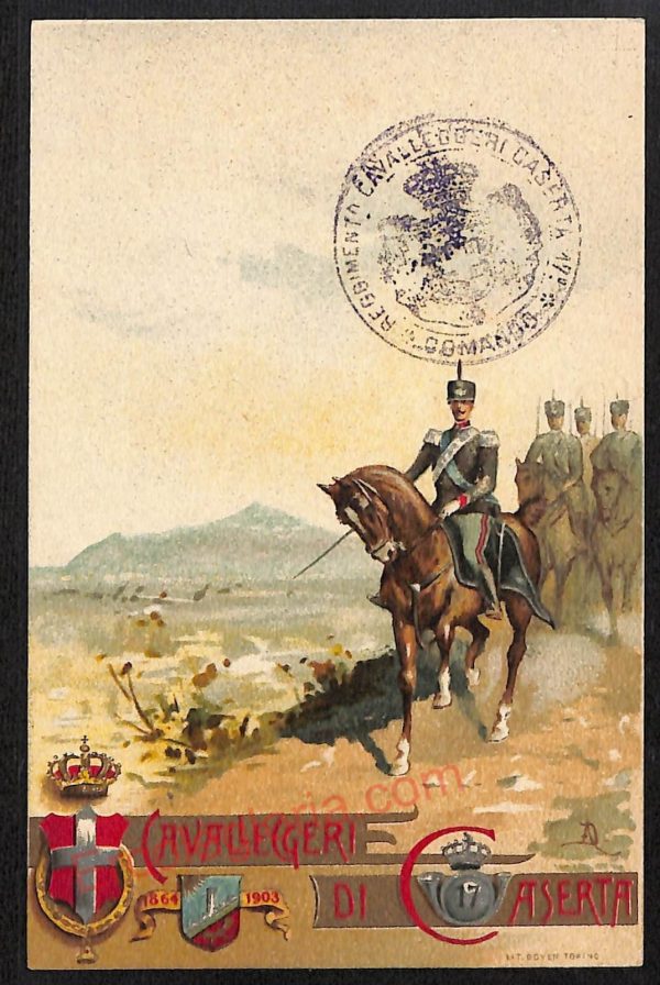 ae4600 - CARTOLINA D'EPOCA - Caserta Città - Cavalleggeri di Caserta