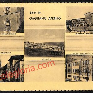 ag5498 - CARTOLINA D'EPOCA - L'Aquila Provincia - Gagliano Aterno