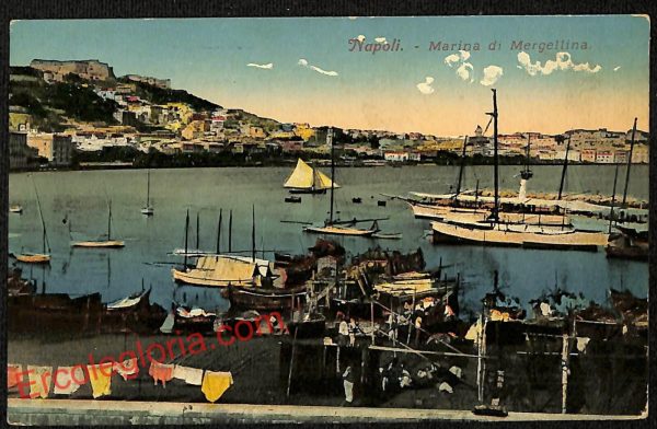 ag9864 - CARTOLINE D'EPOCA - Napoli Citta - Marina di Mergellina
