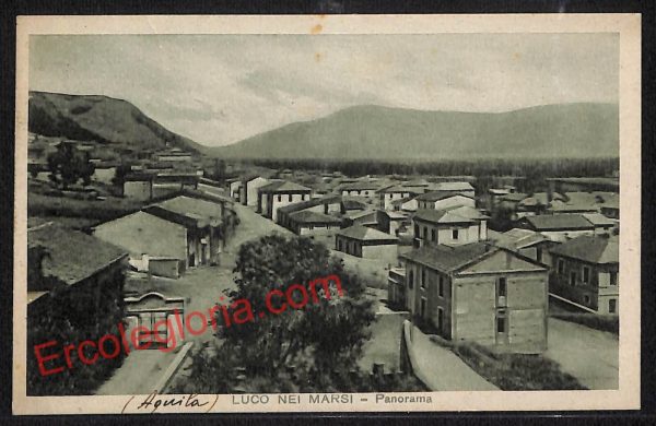 ag5500 - CARTOLINA D'EPOCA - L'Aquila Provincia - Luco nei Marsi  1935
