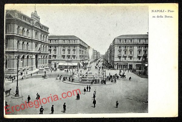 ag9867 - CARTOLINE D'EPOCA - Napoli Citta - Piazza della Borsa