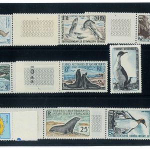 P3986 - FRENCH ANTARTIC TERRITORIES, YVERT 12/17 , 9 VALUES IN MNH CONDITION